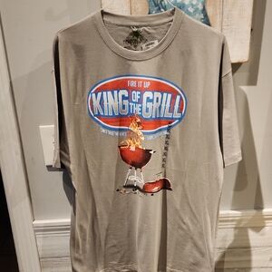 NWT Newport Blue Fire It Up 'King of the Grill' Men's Sz XL T-Shirt
